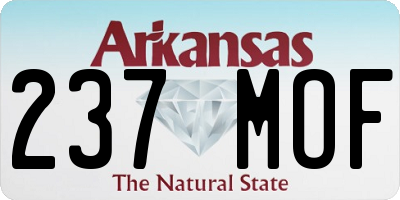 AR license plate 237MOF