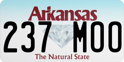 AR license plate 237MOO