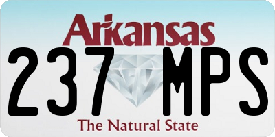 AR license plate 237MPS