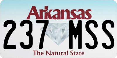 AR license plate 237MSS