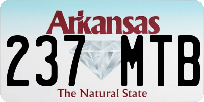 AR license plate 237MTB