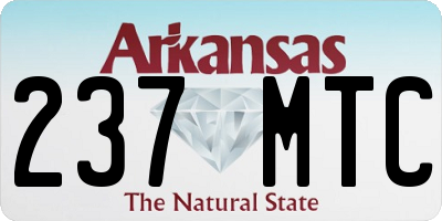 AR license plate 237MTC