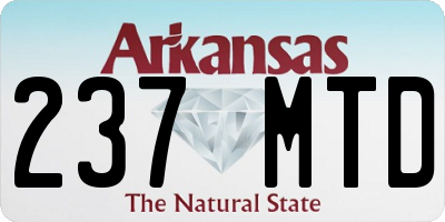 AR license plate 237MTD