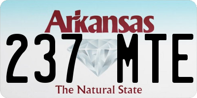 AR license plate 237MTE