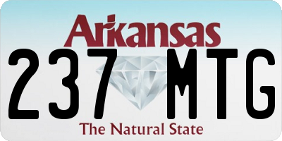 AR license plate 237MTG