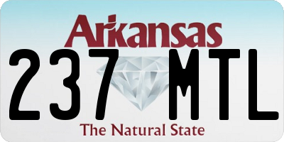 AR license plate 237MTL