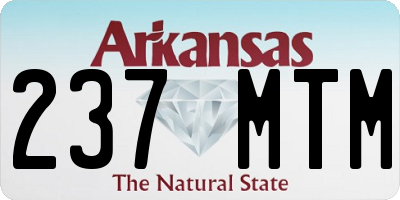 AR license plate 237MTM