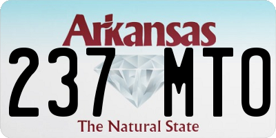 AR license plate 237MTO
