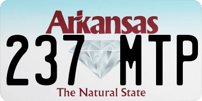 AR license plate 237MTP