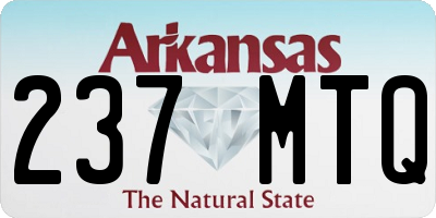 AR license plate 237MTQ