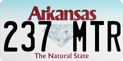 AR license plate 237MTR