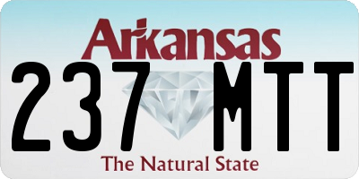 AR license plate 237MTT
