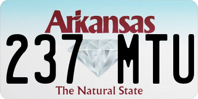 AR license plate 237MTU