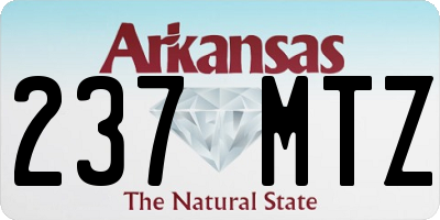 AR license plate 237MTZ