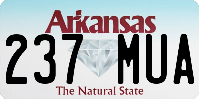 AR license plate 237MUA