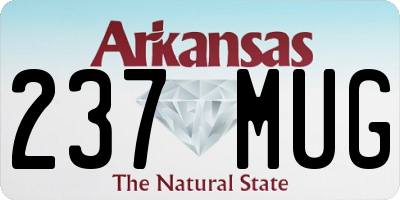 AR license plate 237MUG