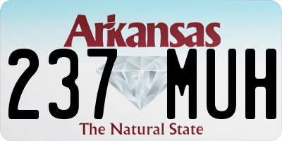 AR license plate 237MUH