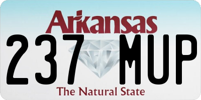 AR license plate 237MUP