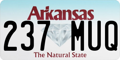 AR license plate 237MUQ