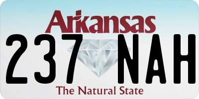 AR license plate 237NAH