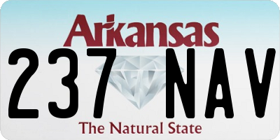AR license plate 237NAV
