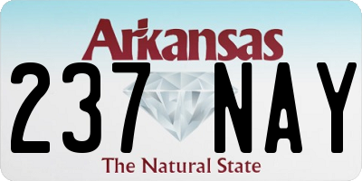 AR license plate 237NAY