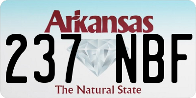 AR license plate 237NBF