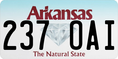 AR license plate 237OAI