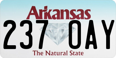 AR license plate 237OAY