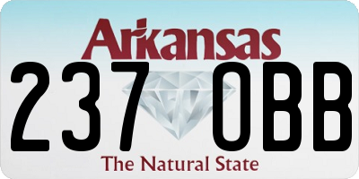 AR license plate 237OBB