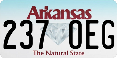 AR license plate 237OEG