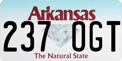 AR license plate 237OGT