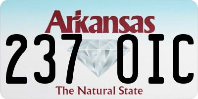 AR license plate 237OIC