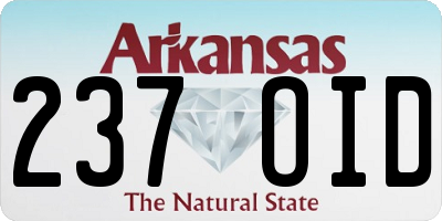 AR license plate 237OID