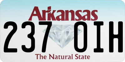AR license plate 237OIH