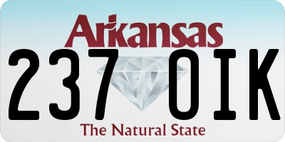 AR license plate 237OIK