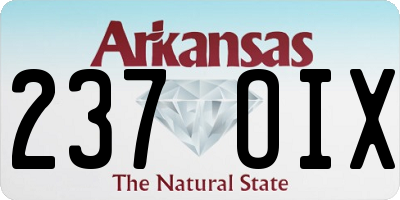 AR license plate 237OIX