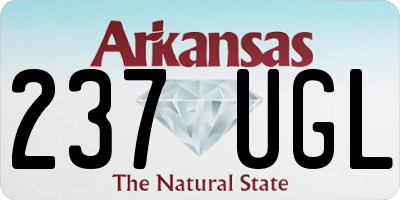 AR license plate 237UGL