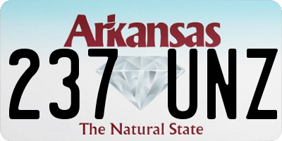AR license plate 237UNZ