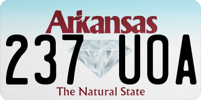 AR license plate 237UOA