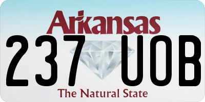 AR license plate 237UOB