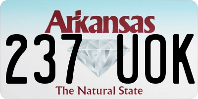 AR license plate 237UOK