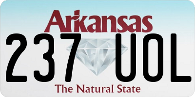 AR license plate 237UOL
