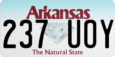 AR license plate 237UOY