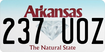 AR license plate 237UOZ