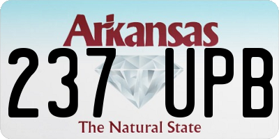 AR license plate 237UPB