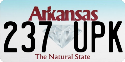 AR license plate 237UPK