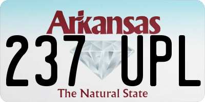 AR license plate 237UPL