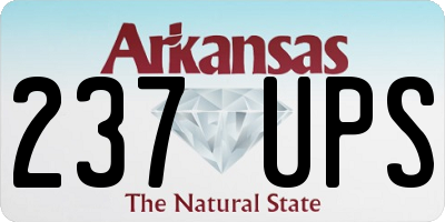 AR license plate 237UPS