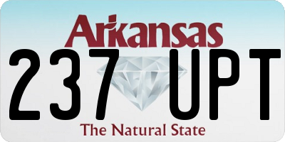 AR license plate 237UPT